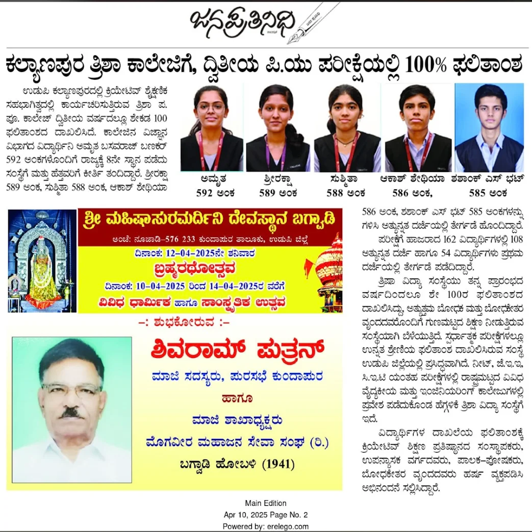 Creative Trisha PU College